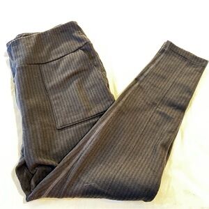 Straight fleece line leggings